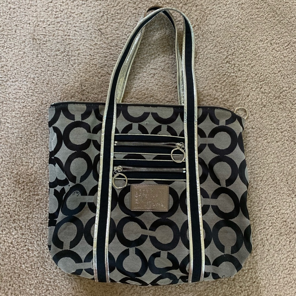 Coach poppy tote bag